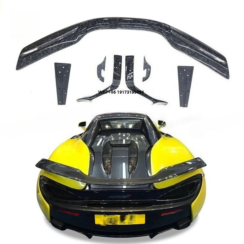 

New Arrival Novi Style Forged Carbon Fiber Car Rear Spoiler Racing Wing for 540C-570S