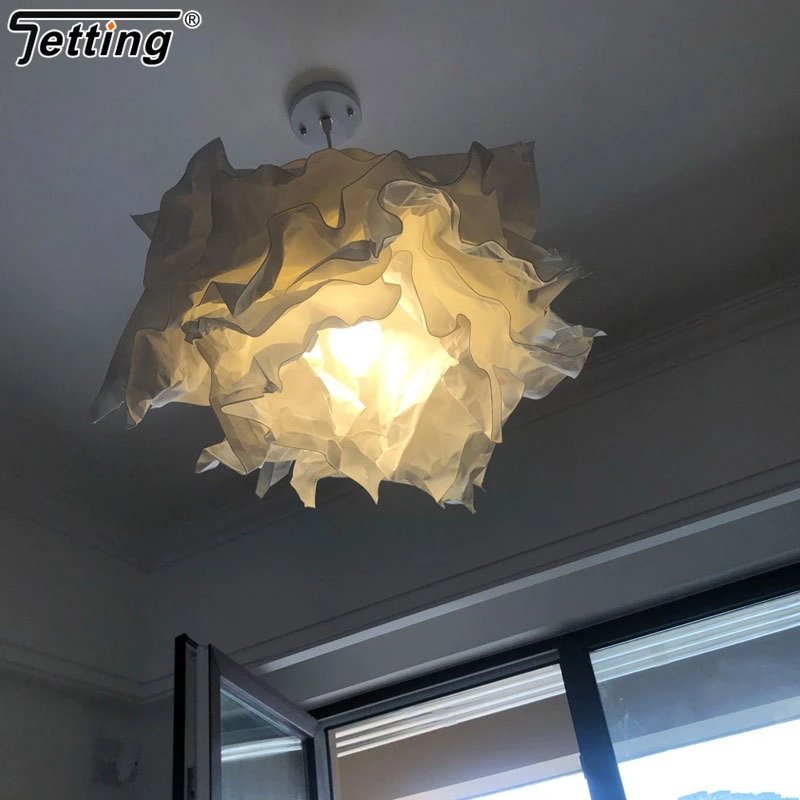 Imagem -02 - Diy Cloud Lamp Shade Flower Light Shade Teto Abajur Chandelier Pendant Sala Quarto Decoração Bar 1pc Arte