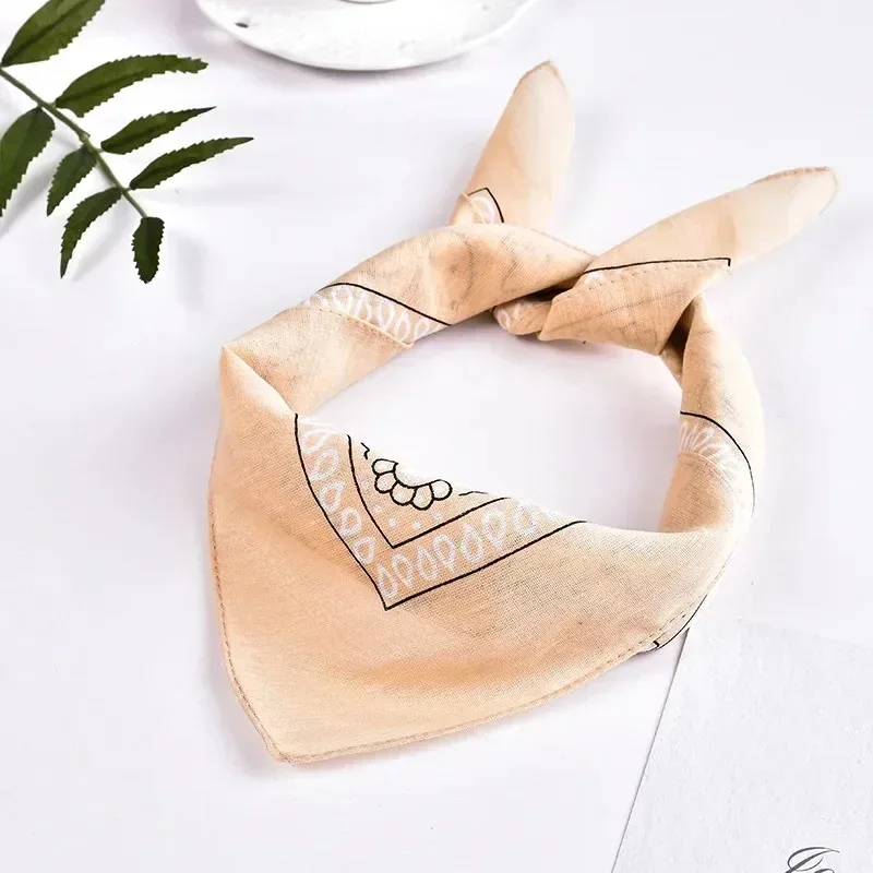 Bohemian Print Bandanas Paisley Pattern Headbands Fashion Hip Hop Square Scarf Unisex Outdoor Riding Headband Handkerchief