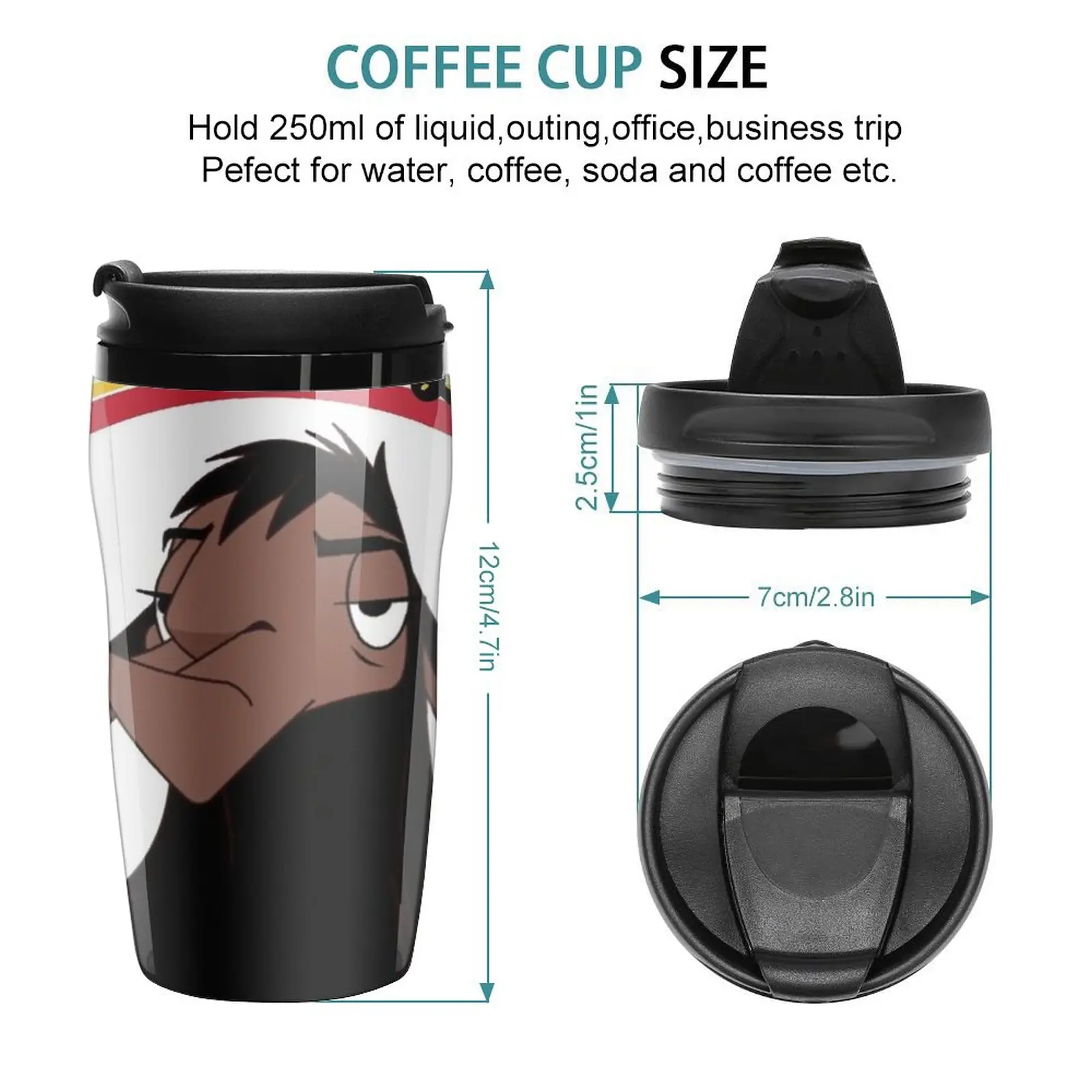 New Kuzco NO TOUCHY sad llama emperor's new groove emperor david spade back off no touch funny gift Travel Coffee Mug