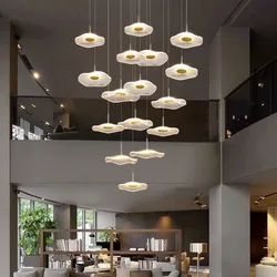 Nordic home decoration, stair chandelier, living room bedroom and dining room Pendant lights, ceiling light, indoor lighting