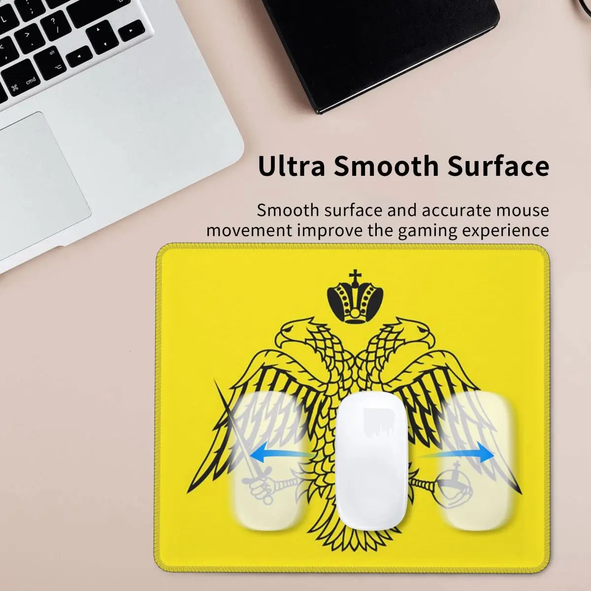그리스 정교회의 비잔틴 황제 깃발 쿠션 커버 마우스 패드 컴퓨터 키보드 마우스 매트 게이머 PC 데스크 매트