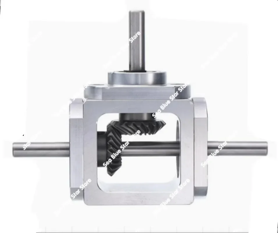 1T type cross commutator shaft diameter 8 right angle transmission gearbox bevel gear reduction gearbox rotation