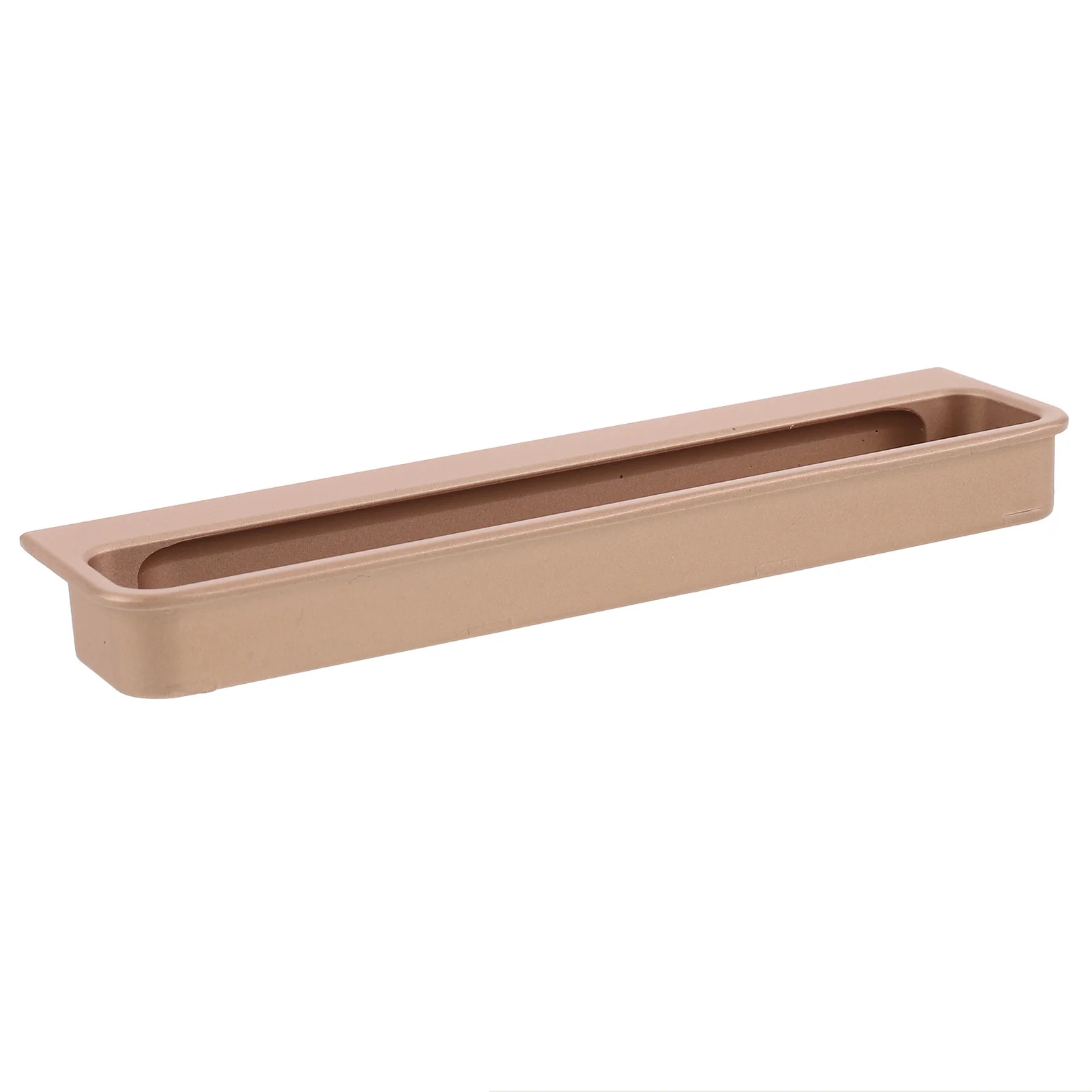 

Concealed Zinc Alloy Recessed Cabinet Handle Hidden Finger Pull Modern Embedded Grip for Sliding Kitchen Drawers Durable
