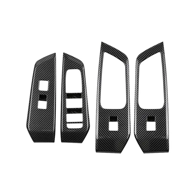 Customer Favorite Car Window Switch Lift Panel Door Armrests Panel Carbon Fiber Tirm For Toyota Grand Highlander 2024