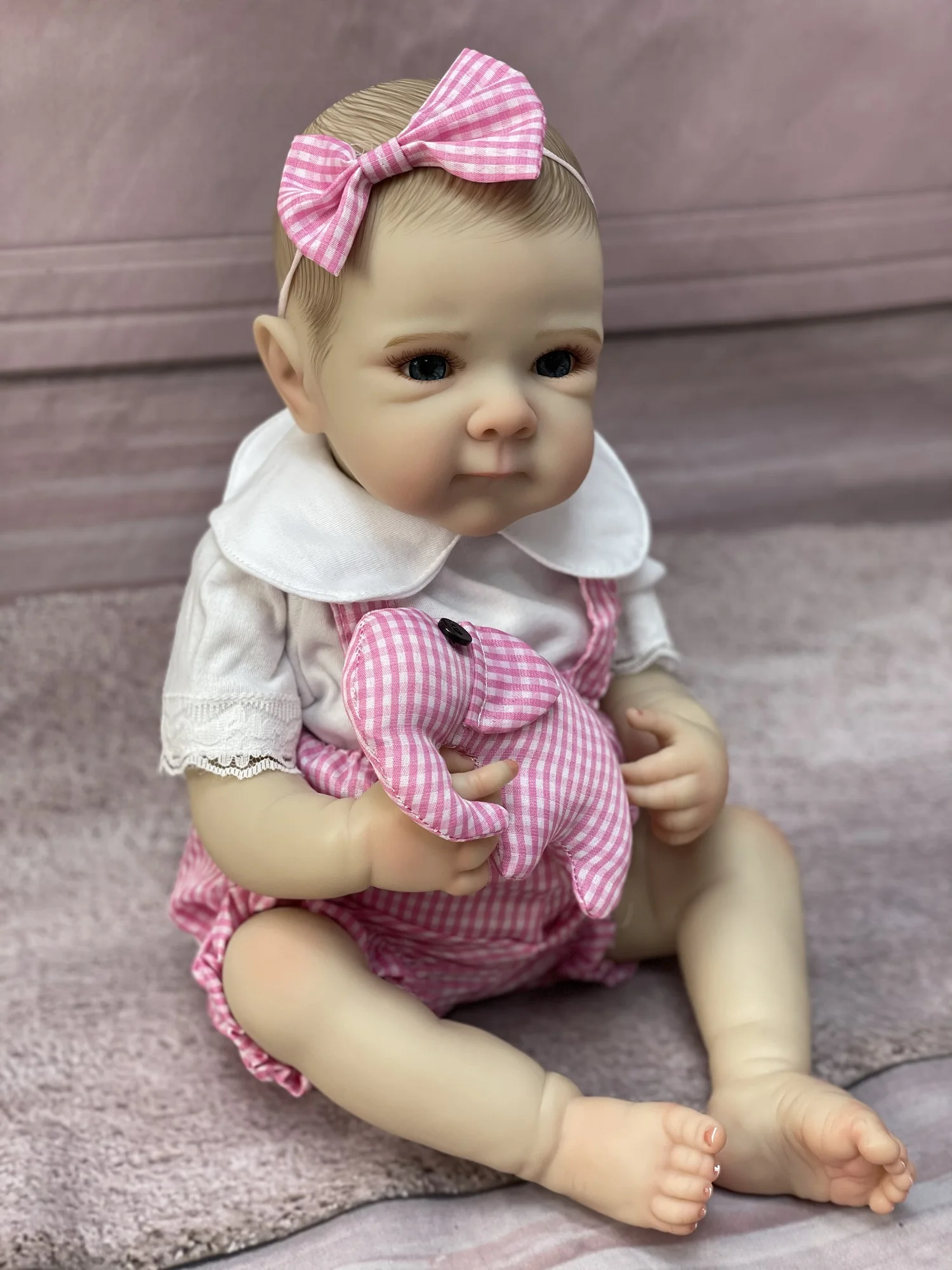 Bettie Bebe-Fille Reborn Peinte en 3D, Peau Douce au Toucher, Corps Complet, Beurre en Vinyle, Imperméable