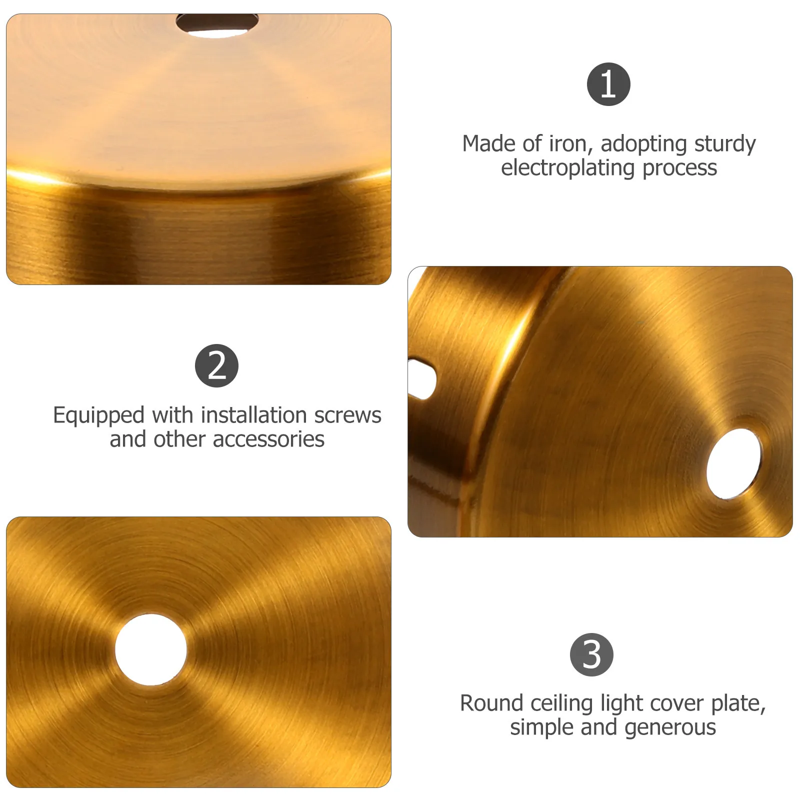 

1 set 1 Set Ceiling Kit Iron Round Cover For Pendant Chandelier Mounting Fixture Modern Design Ceiling Cover Plate Pendant Light