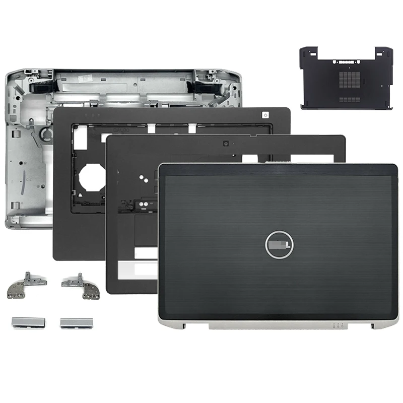 New For Dell Latitude E6430 LCD Back Cover Front Bezel Hinges Palmrest Bottom Case Hinge Cover Upper Case Black A B C D E Cover