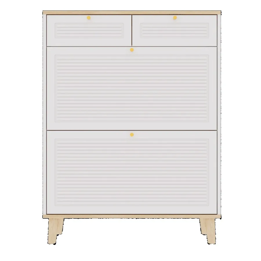 

Shoe cabinet with 2 flipup doors and 2 drawers narrow shoe rack cabinet freestanding shoe organizer shoe organizer for entryway