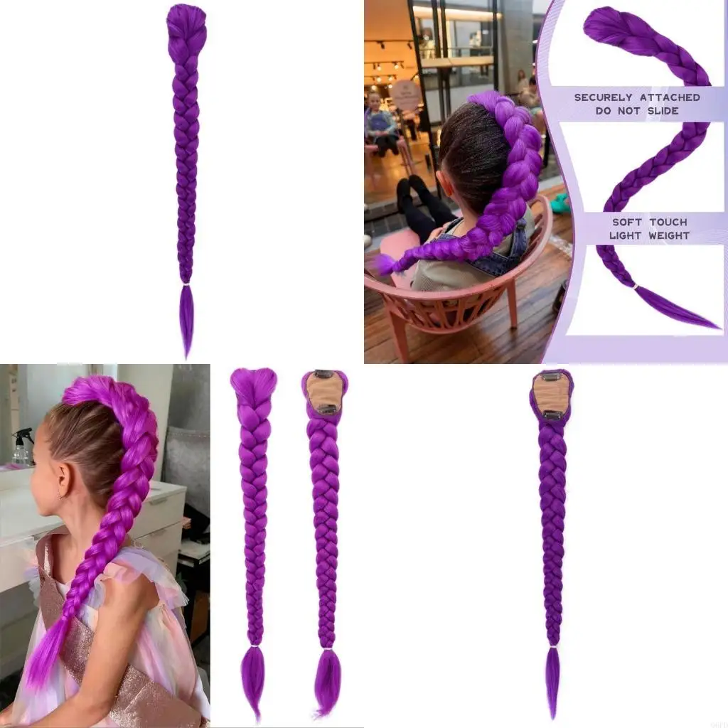 

Synthetic Braided 26cm Hair Extension Braid For Carnival Cosplay
