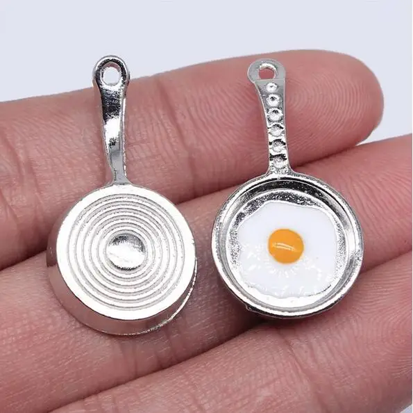 

6pcs 31x17mm Tibetan Silver Pan Pendant Charms DIY Jewelry Making EF3810