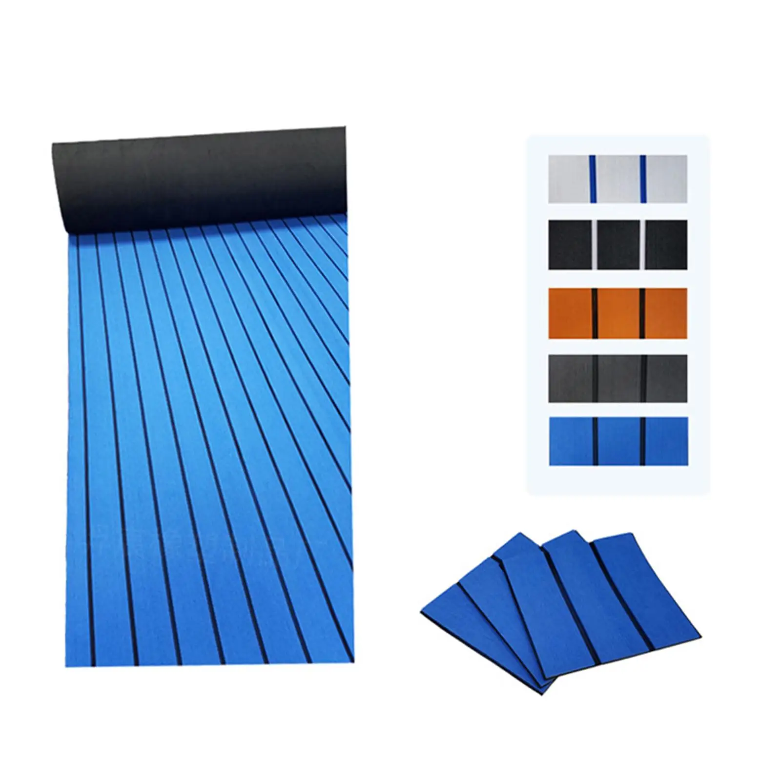 

Non- Self- Boat Flooring Mat Yacht Sheet Pad DIY 92x23.62 in