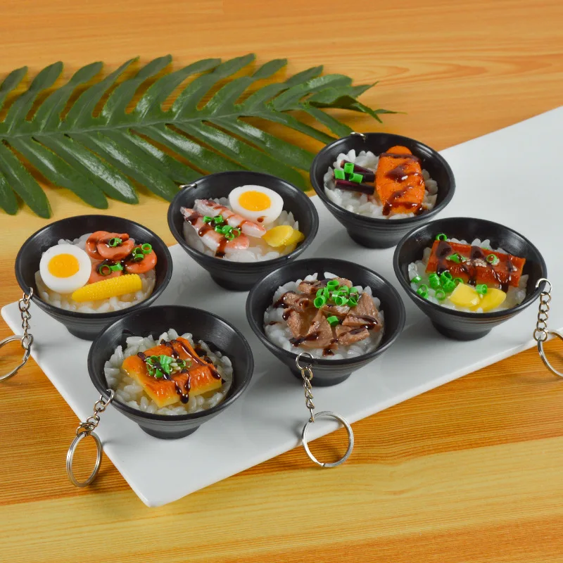 模擬食品ウナギライス寿司キーホルダー和食ペンダント食品プレイ - Women Accessories Display のレビューと価格