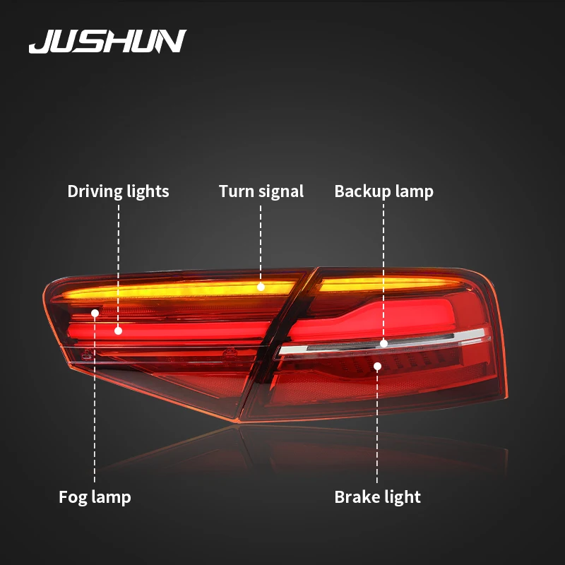 Tail Lights For Audi A8 2011-2013 LED Daytime Running Lights Turn Signals Auto Accessories Modified Lamp