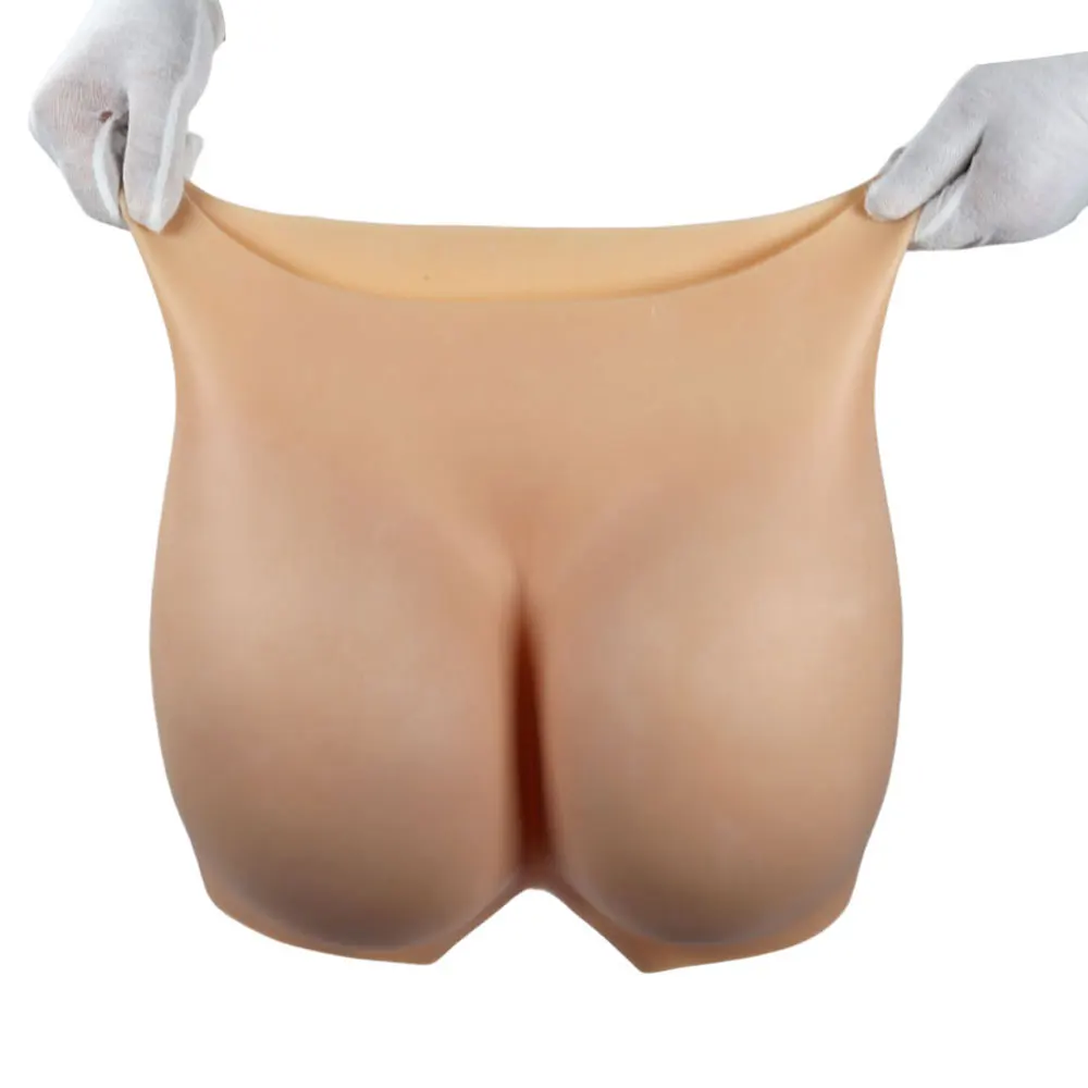 Silicone Pants Open-Crotch Buttock Padded Shaper Shorts Hips Control Enhancement fo Men/ Women Butt Lifter Crossdresser