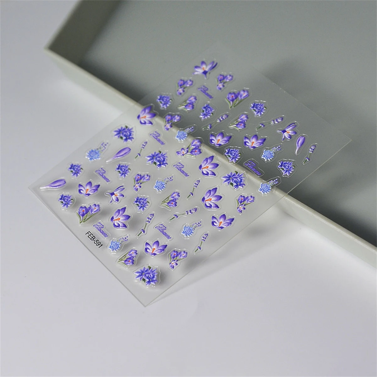 1ชิ้นสติกเกอร์ลายนูนติดเล็บลายดอกไม้แบบเรียบง่าย5D สำหรับงานแต่งงานดีไซน์หรูหราแถบเลื่อนกาวพื้นผิวลายดอกไม้แกะสลักของตกแต่ง DIY
