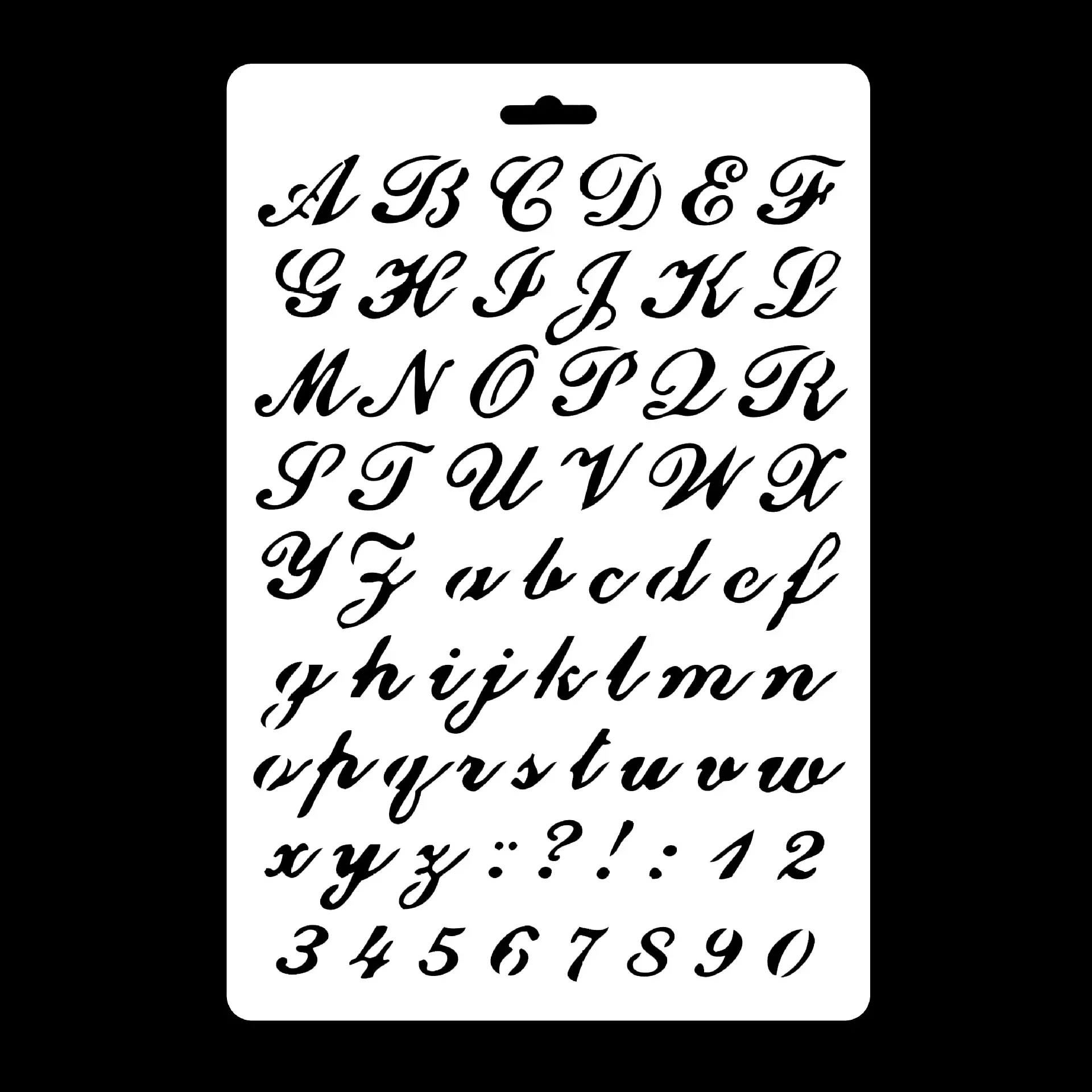 New 4Pcs/Set A4 Alphabet English Letters DIY Layering Stencils Painting Scrapbook Coloring Embossing Album Decorative Template