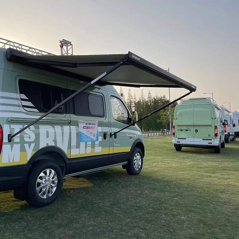 

W5500 High Strength Aluminum Alloy Frame Caravan Motorhome Camper Van Awning Manual Control RV Sunshade Awning