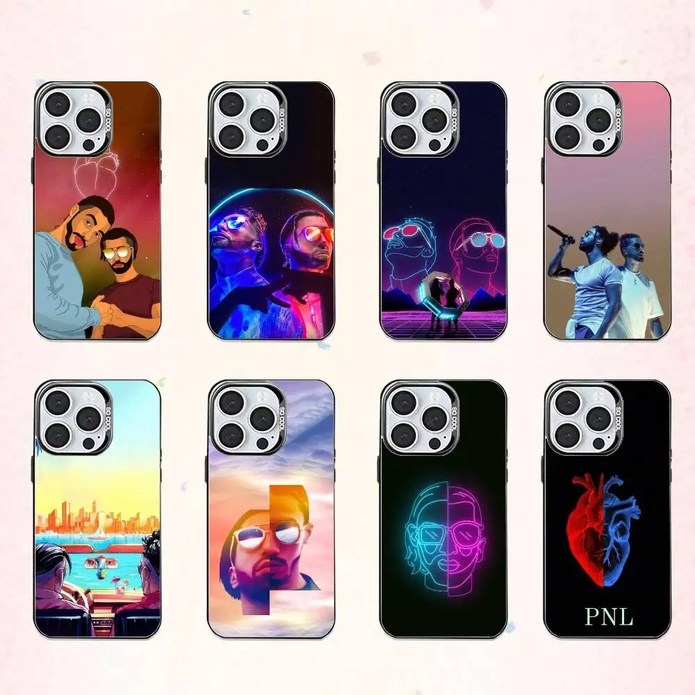 

P-PNL R-Rapper Merch Phone Case For iPhone17,16,15,14,13,12,11 Plus,Pro Max Colored Silver Plated Inside Cover