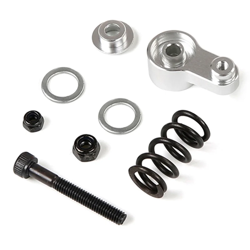 Voor BAHA CNC Metalen Buffer Tuimelaar Kit voor 1/5 BAHA ROVAN KM BAJA 5B 5T 5SC Rc Auto Onderdelen, Zilver