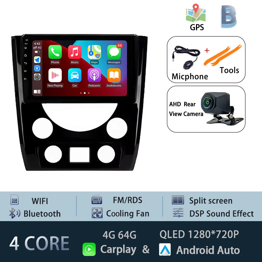 Carplay Android 15 Auto Voor SsangYong Rexton W 2014-2016 GPS Autoradio Navigatie Multimedia Video Player Stereo BT - afbeelding 1