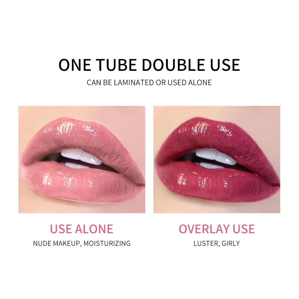 QIBEST مرطب سمنة ملمع الشفاه لون الشفاه الطبيعي المغذي طويل الأمد ممتلئ الشفاه بلسم كريم العناية مستحضرات التجميل ماكياج #4
