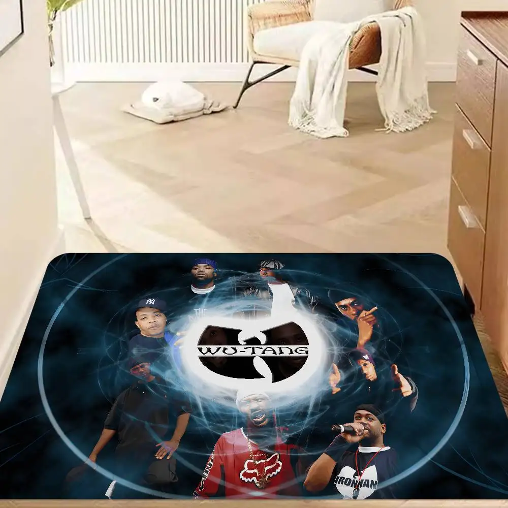 WU-T--TANG CLAN Room Mats Anti-slip Absorb Water Long Strip Cushion Bedroon Mat Welcome Doormat