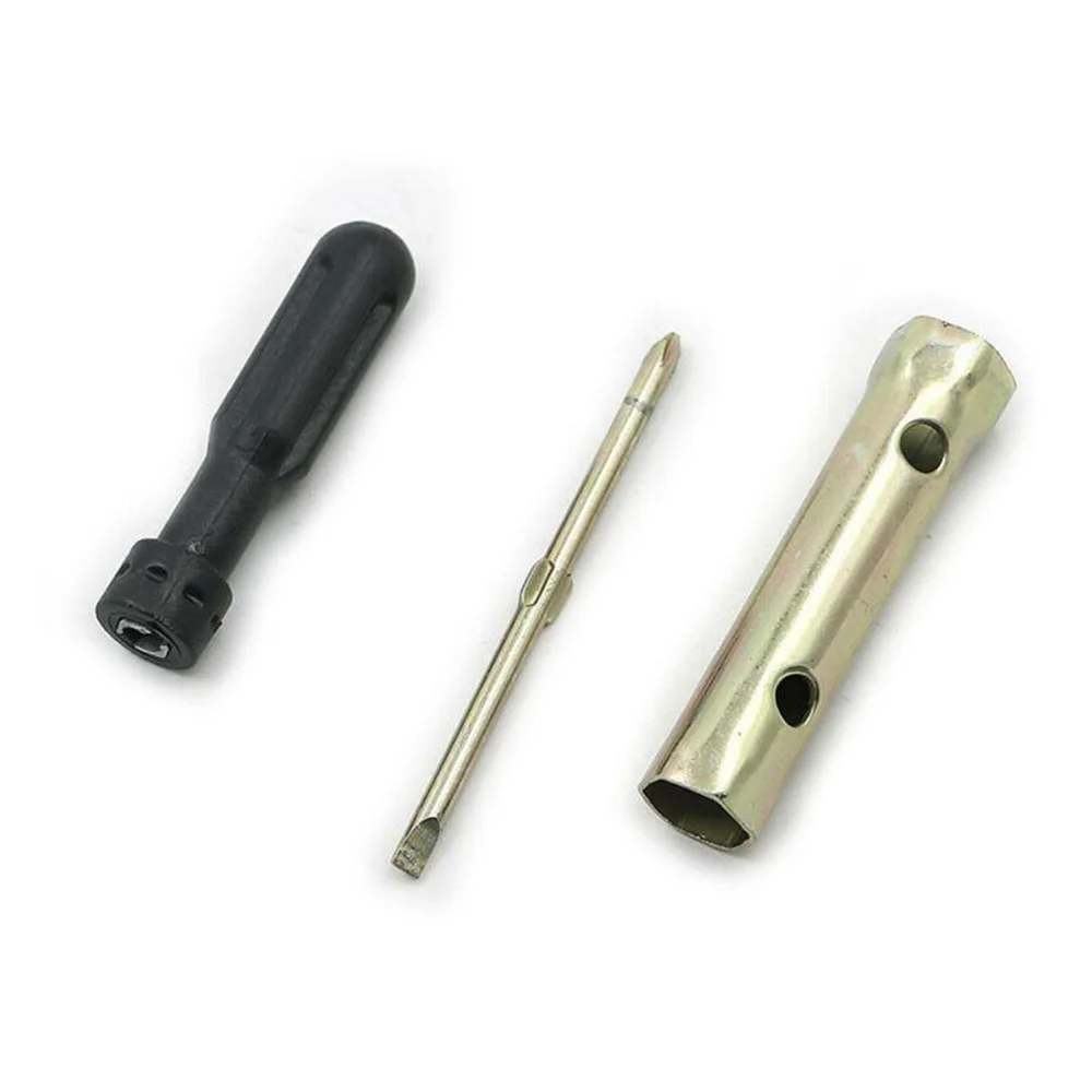 Aluminum Alloy Motorcycle Spark Screwdriver Spanner Sleeve Tools Tool Kit & Storage Pouch For Most Motorcycle Models