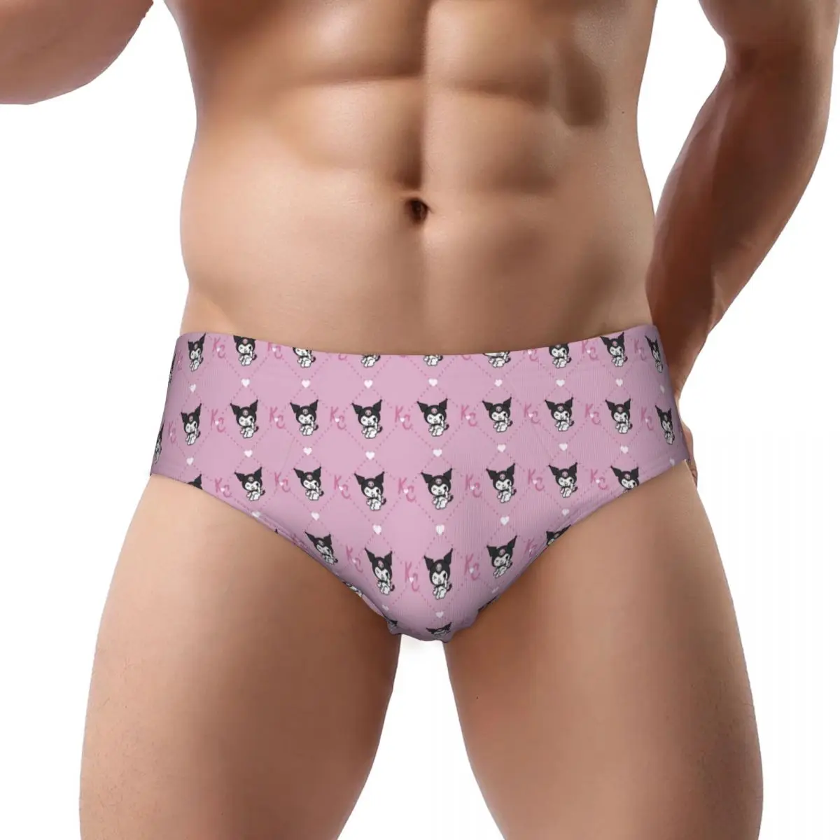 Custom Mens Kuromi New Anime Cartoons Underpants Comfort Briefs Underwear