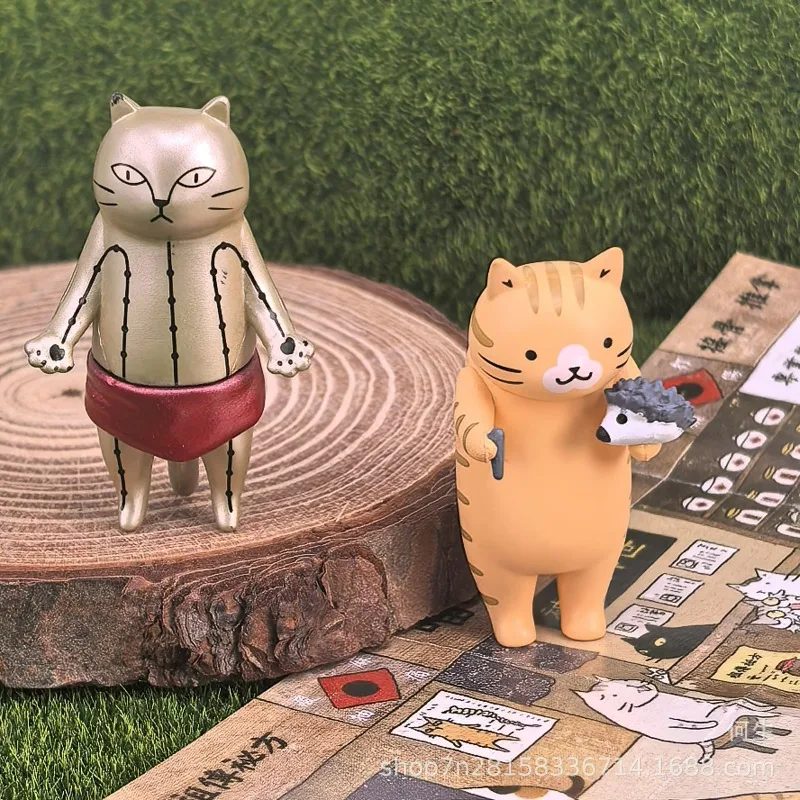 اليابان طبيب القط الطب الصيني التقليدي الوخز بالإبر فنون الدفاع عن النفس قاعة سلسلة صندوق أعمى اللعب دمية نموذج هدايا الاطفال