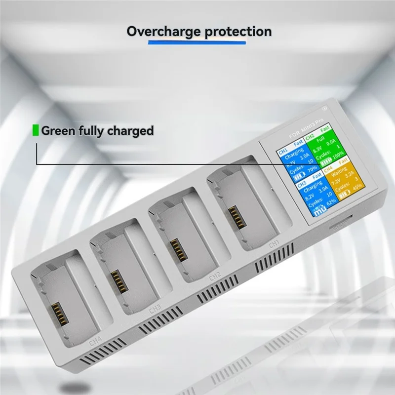 

【Exclusive-Deal!】For DJI Mini 4/3 Pro Battery 3950Mah Mini 3 4-Way Battery Charger For DJI Mini 3/Mini 3 Pro Accessories