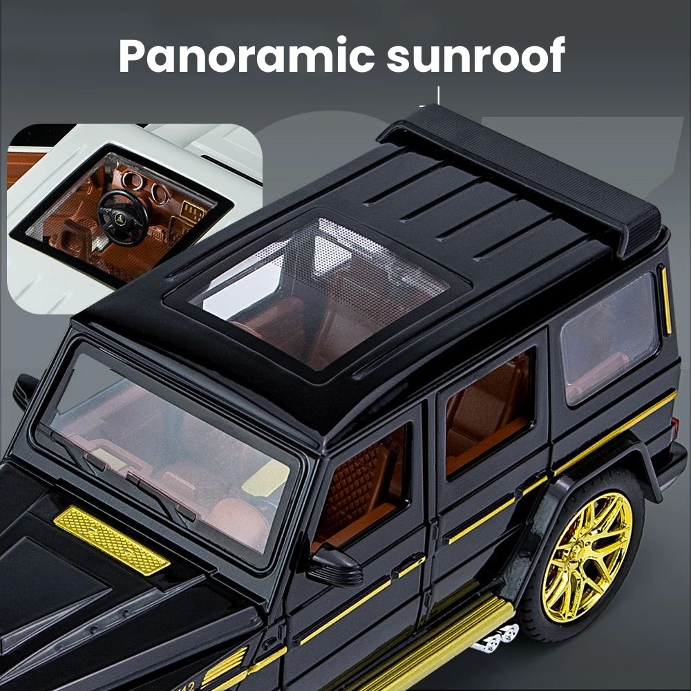 1:24 Scale Car Model Benzs G63 G-Class SUV Alloy Miniature Car Diecast Metal Sound＆Light Collection Children Toy Vehicles Gift