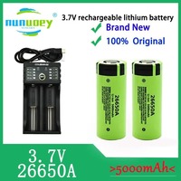 100% Original 26650 3.7V 5000mAh 50A Power Lithium Ion Battery 26650A, Geeignet Für LED Taschenlampe rechargeable battery