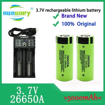100% 原廠 26650 3.7V 5000mAh 50A 動力鋰離子電池 26650A,Geeignet Für LED Taschenlampe 充電電池 10 最佳銷售 26650a - №1