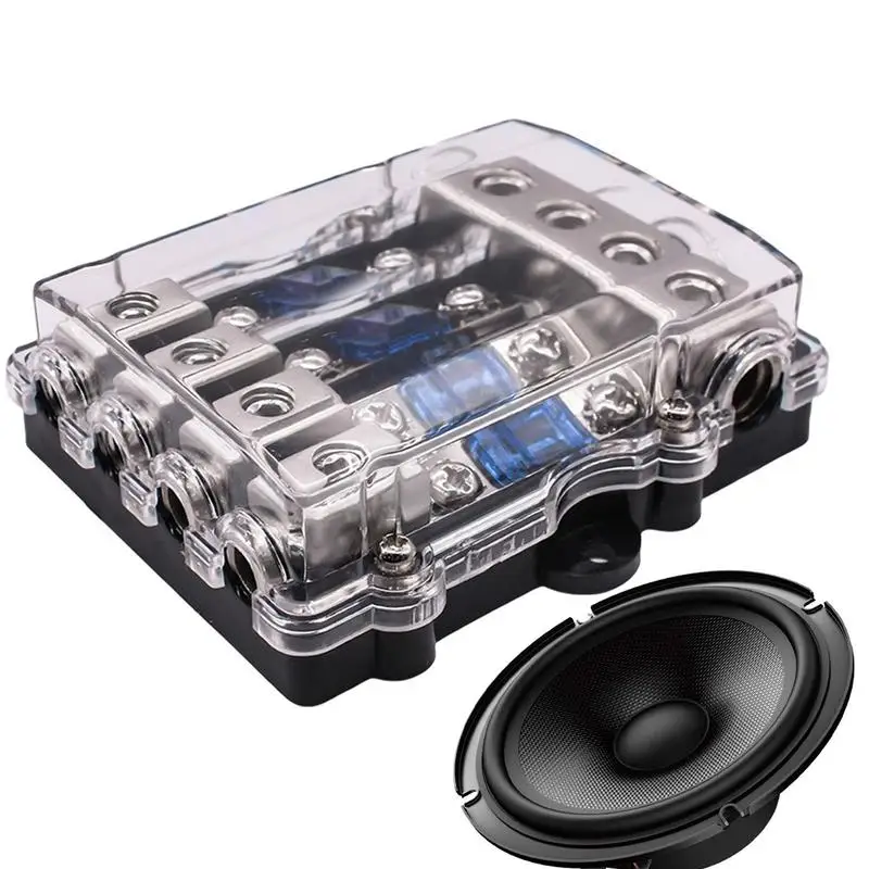 Car Audio Fuse Block Waterproof Car Modification High Current Socket Car Modification High Current Socket Fuse Box Holder 1 In 3