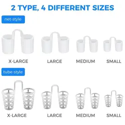 Réinitialisation d'évents anti-sicissement en silicone, dilatateur nasal, aide au sommeil facile, bouchon de ronflement, 4 TANEVE Charleroi, 8 pièces