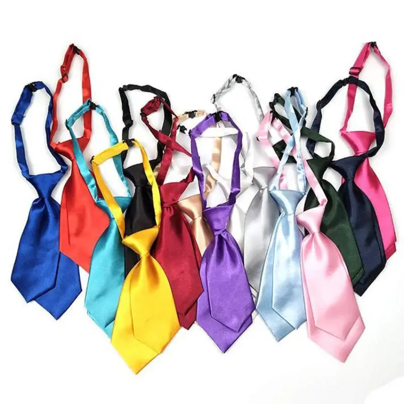 Fashion 20CM Women Necktie British Double Layer Cravat: Adjustable Novelty Children Neck Wear