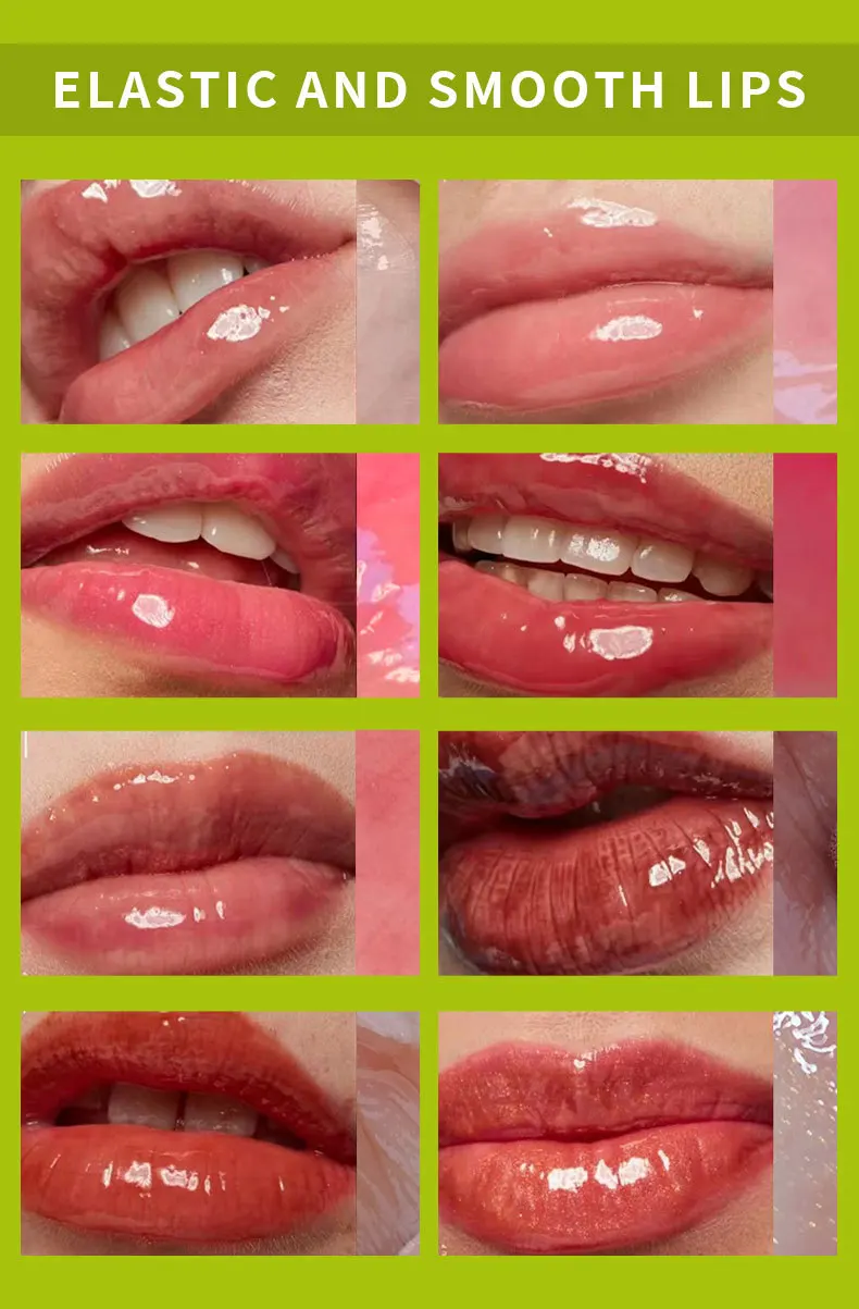 JOLLY JOJO 6 Colours Clear Lip Oil Lip Protectant Oil Lip Plumping Moisturising Mirror Lip Colour image 3