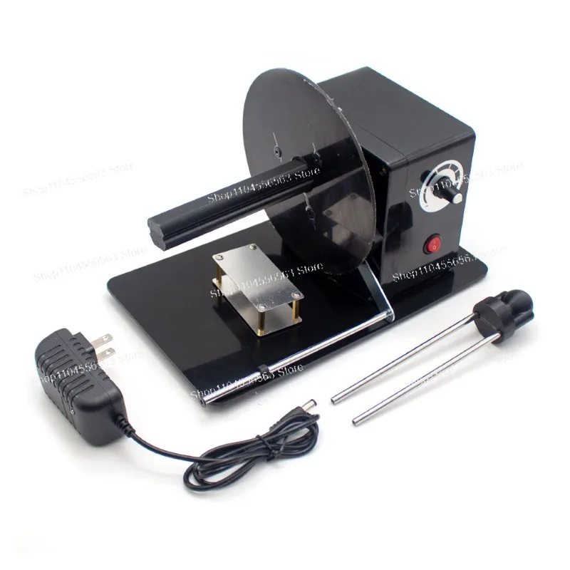 Mini Electric Label Rewinder Desktop 5-120mm Adjustable Speed 110-220V Barcode Sticker Rewinding Machine