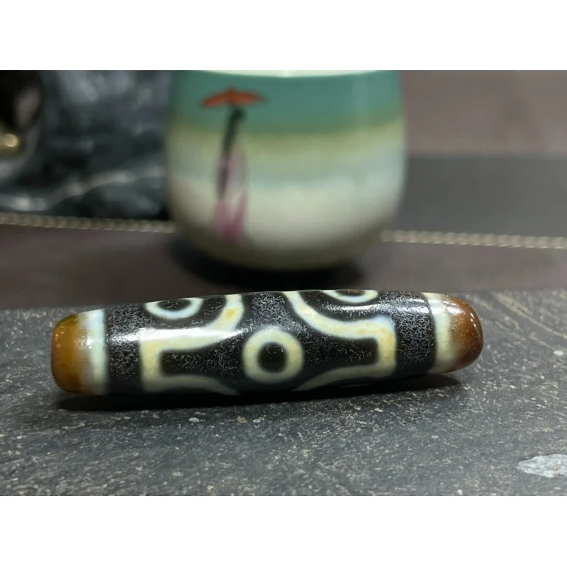 

Tibetan Nepalese Himalayan Ancient agate Old Dzi Talisman 6 Eye Beads Amulet