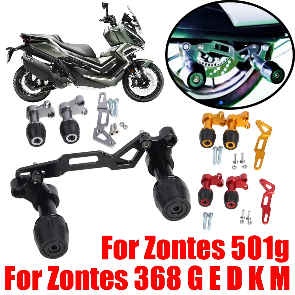 

For Zontes 368G 368 G 368E 368D 368 K M 501g Accessories Exhaust Pipe Falling Protection Muffler Slider Anti Crash Pad Protector