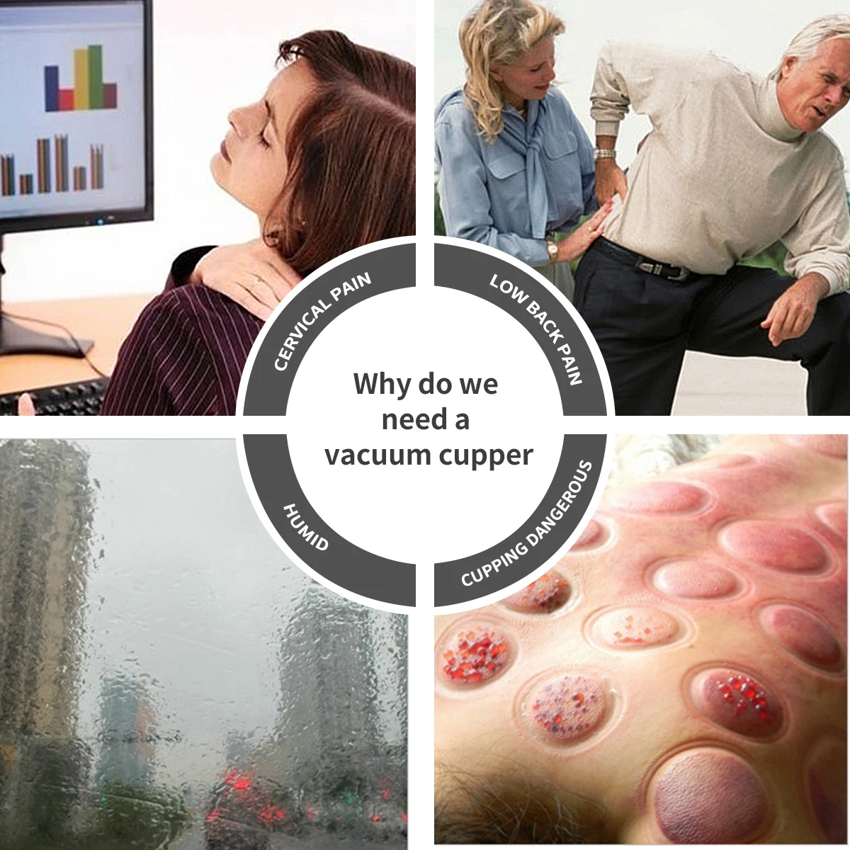 

12 шт. вакуумный набор, прочный, прочный, гибкий, массажер для тела, устройство для облегчения боли в спине, всасывающее баночное устройство для