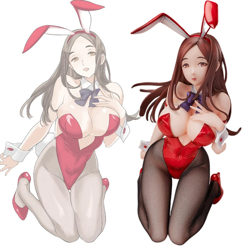 28CM Akagi Youko 1/4 Bunny Ver Sexy Girl Native BINDing Anime Action Figures PVC Hentai Collection Model Toys Gift Figurine