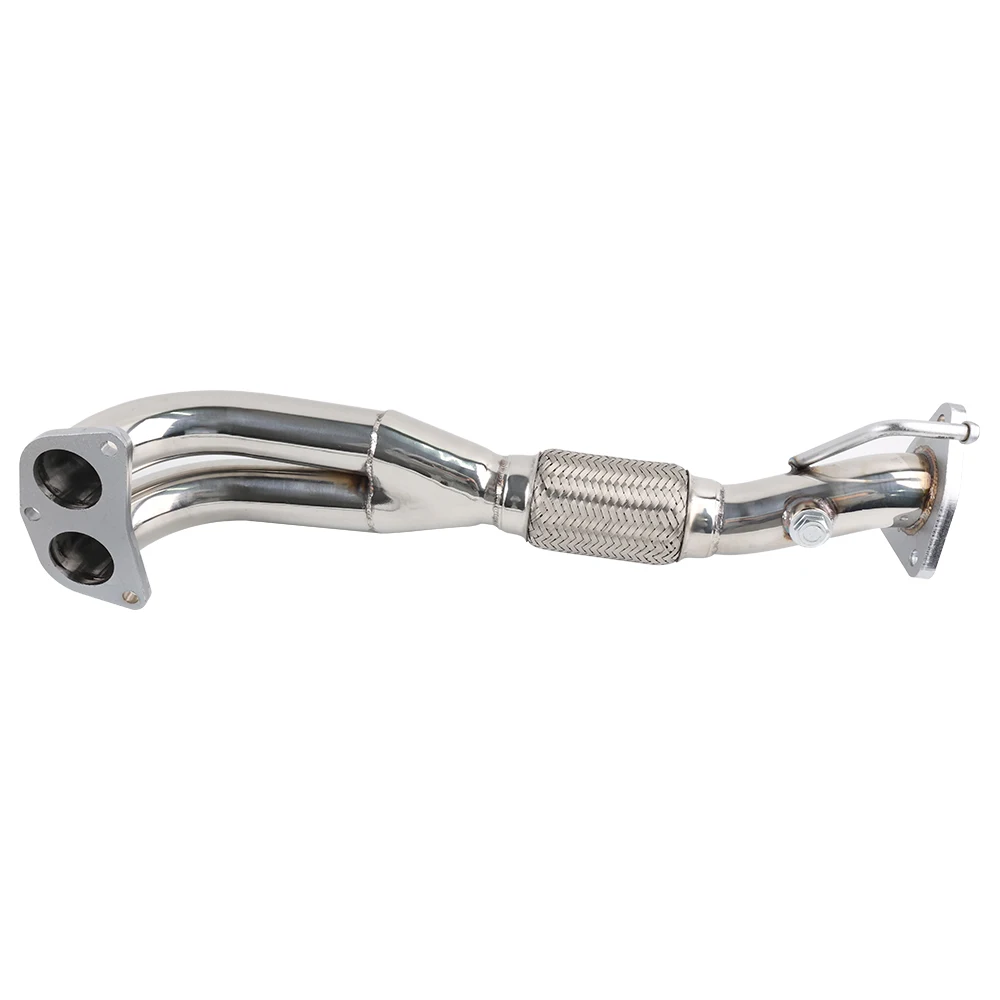 Silver Stainless Racing Manifold Header Exhaust For Honda Accord 98-02 LS4 Combo 1998-2002 Honda Accord F23 DX LX EX L4 2.3L