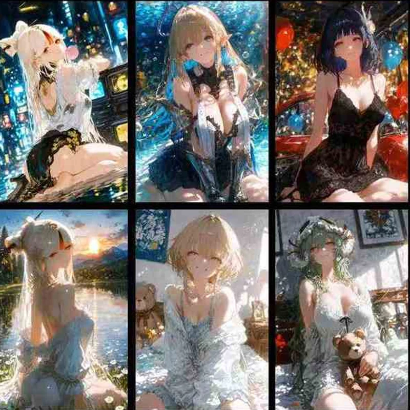 WanKa She Demon Slayer Goddess Card Set Wholesale 10*15cm Acrylic Collection Card Fantasy Trading Girl Cards Perfect For Fans