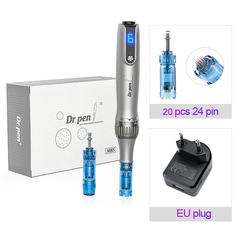 Authentic Dr pen Ultima M8S With 22 pcs Needle Pin Microneedling Pen Wireless Derma Pen Beauty Machine needle length 0.25 mm image 3