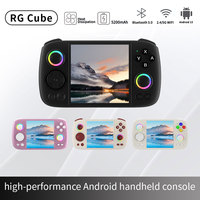 RG Cube Handheld Retro Game Console 3.95 Inch IPS Touch Screen 5200mAh Battery RGB Lighting Effects Retro Video Player