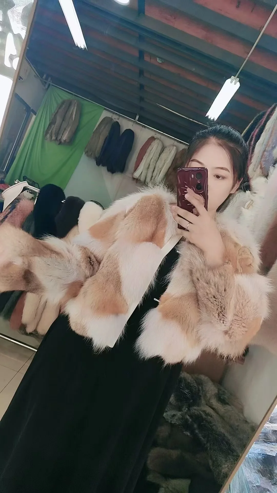 New imported rare wolf fur short genuine fur coat women's short fox coat winter light luxury warm fur coat