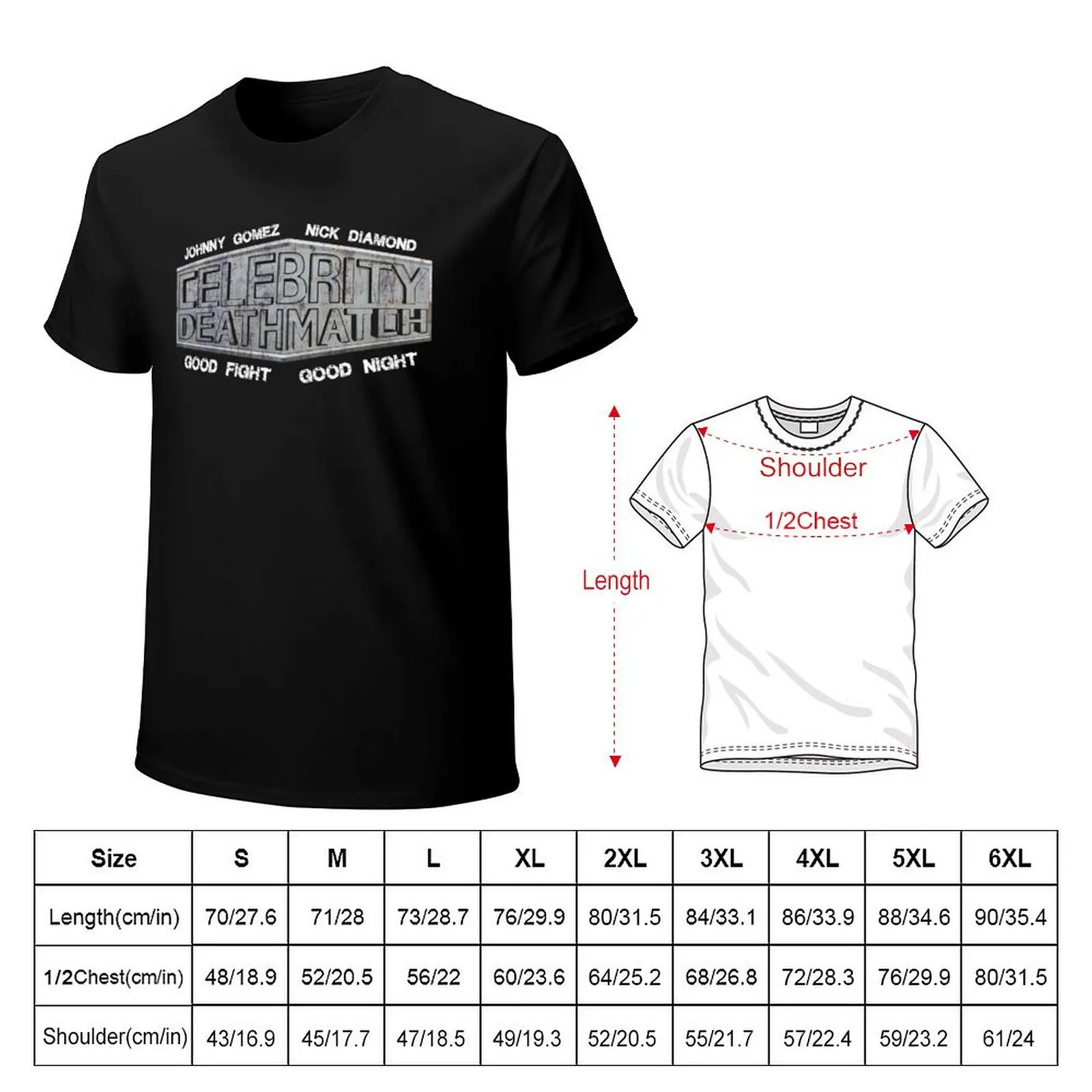 Celebrity Deathmatch T-Shirt Stylish Graphic Short Sleeve Top