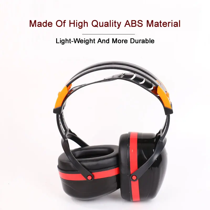 Anti-Noise Safety Earmuffs 6 Gear Adjustable Over-Head SNR30 Ear Protector For Work Study Shooting Drumming Hearing Protection